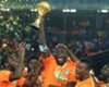 Salomon Kalou celebrates Ivory Coast's triumph